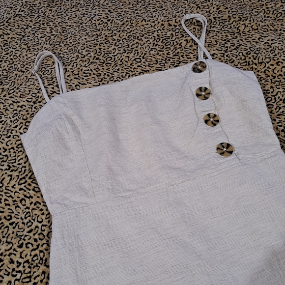 🌈URBAN OUTFITTERS LINEN BLEND MINI DRESS - Picture 2 of 9